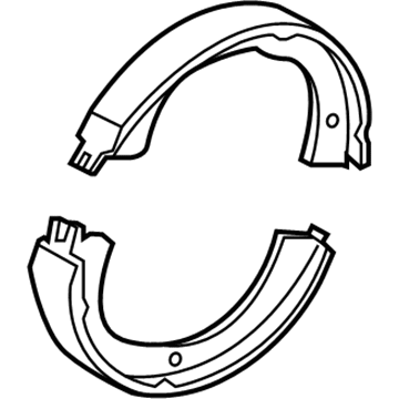 Ford 7L1Z-2A753-A Park Brake Shoes