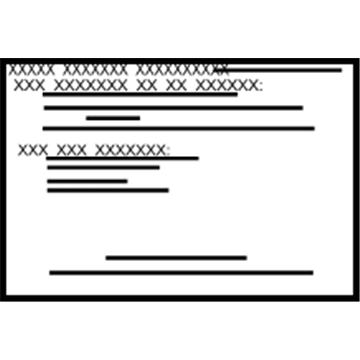 Nissan 990A2-1FC0A Label-Parts Content