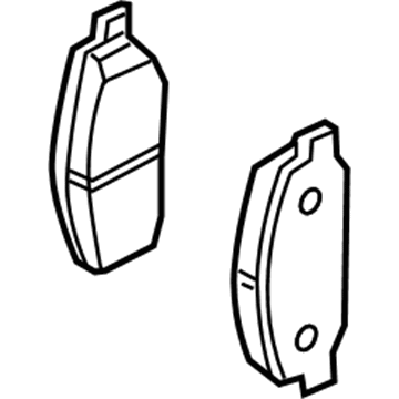 Nissan D4060-JA00J Rear Brake Pads Kit