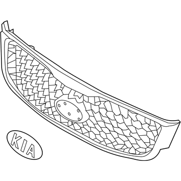 Kia 86380C6010MS5 Radiator Grille Assembly