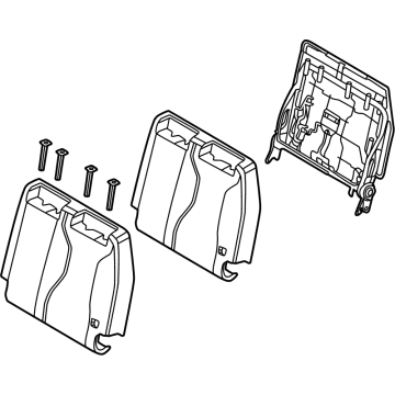 Kia 89A30R0131KXA BACK ASSY-3RD SEAT,L