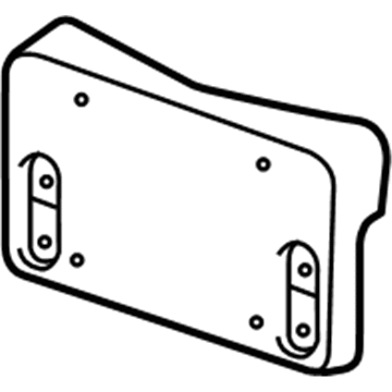 GM 23254215 License Bracket