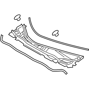 Lexus 55708-48170 LOUVER Sub-Assembly, COWL