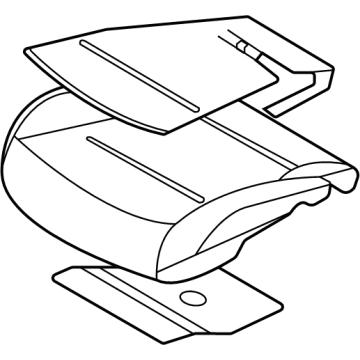 Hyundai 88150-CW010 PAD ASSY-FRONT SEAT CUSHION, LH