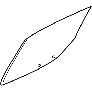 Kia 0K34C72511 Glass-Rear Door, RH