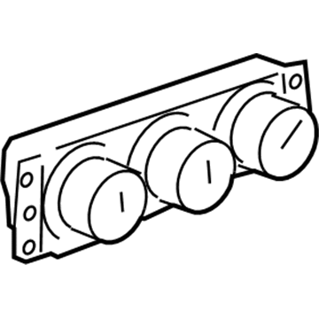 GM 25920831 Heater & Air Conditioner Control Assembly