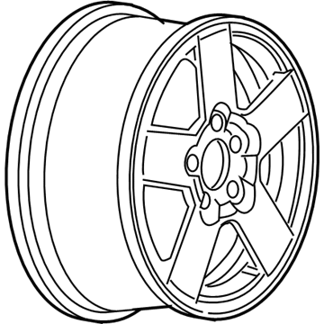 GM 9595553 Wheel Rim-16X6.5 Aluminum 46Mm 0Ffset 115.0 Bellcrank