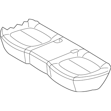 Kia 89160B2000KE3 Rear Seat Cushion Cover