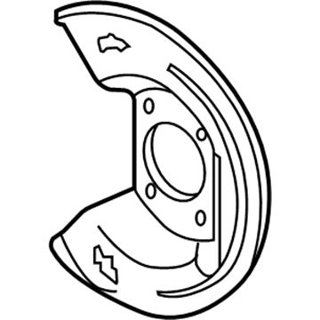 GM 18017714 Shield, Rear Brake