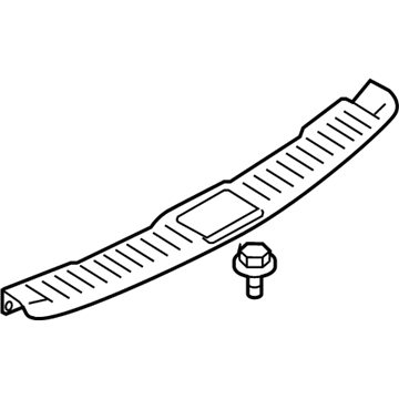 Infiniti 84992-1BA0B Plate-Trunk, Rear