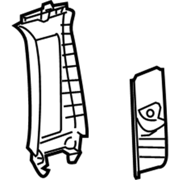 Lexus 62410-50141-A0 GARNISH Assembly, Center Pillar