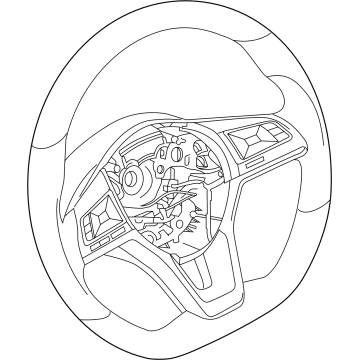 Nissan 48430-5SA0B Steering Wheel Assembly Less Pad