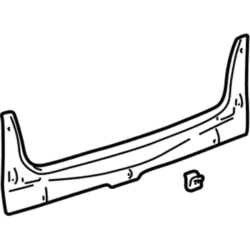 Lexus 58387-33080 Plate, Rear Floor Finish