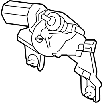 Hyundai 98700-3J000 Rear Wiper Motor & Linkage Assembly