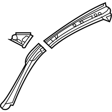 Infiniti 76304-1CA0A Rail-Side Roof, Inner RH