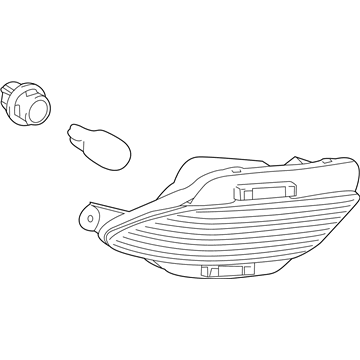 Lexus 81480-0E010 Lamp Assembly, Rear Fog, R