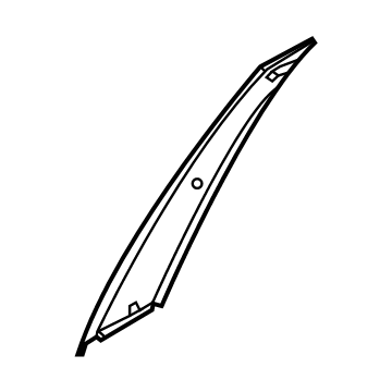 Hyundai 83250-AA000 GARNISH Assembly-RR Dr FR Frame, LH