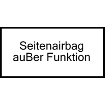 BMW 72-12-7-008-026 Label "Deactivation Side Airbag"