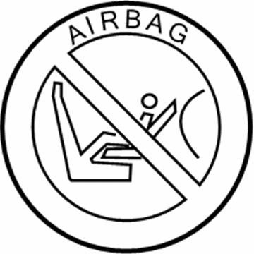 BMW 71-21-2-122-545 Instruction Notice, Passenger'S Airbag