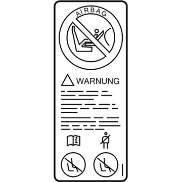 BMW 07-14-9-384-060 Instruction Notice, Passenger'S Airbag