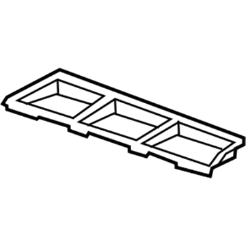 Honda 77335-SZA-A00ZA Mat, Passenger Tray *B168L* (SKYLINE BLUE)
