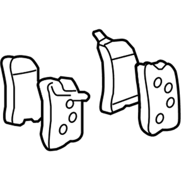 Toyota 04466-0E020 Rear Pads