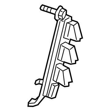 Mopar 5LA64HL1AB ADJUSTER-Seat Belt Turning Loop