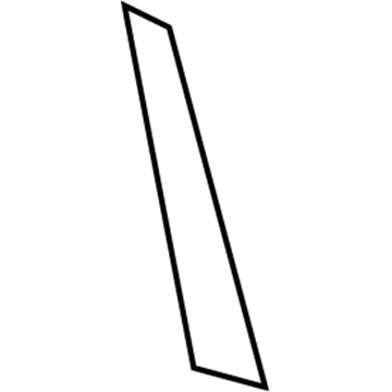 Hyundai 86381-3L000 Black Tape-Rear Door Frame Front Outer