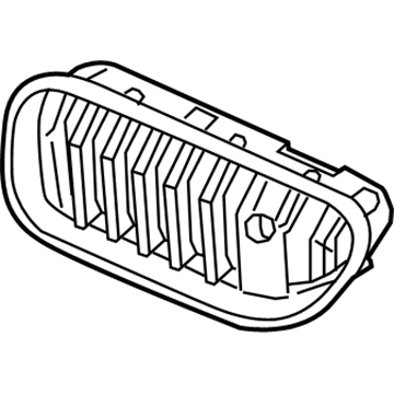 BMW 51-13-7-370-389 Grille, Front, Left