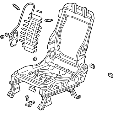 Honda 81526-TG7-A51 Frame, L. FR. Seat