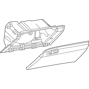 Mopar 1QF13DX9AP Glove Box-Instrument Panel