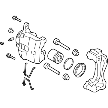Kia 58180M7A10 Front Brake Caliper, Left
