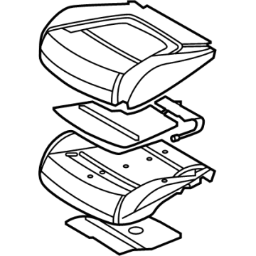 Hyundai 88100-CW510-WDB CUSHION ASSY-FR SEAT, LH