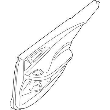 Nissan 829A0-4RA0A FINISHER Assembly - Rear Door, RH