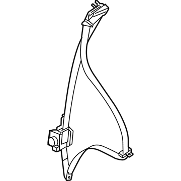 Infiniti 86884-AC801 Belt Assy-Tongue, Pretensioner Front RH