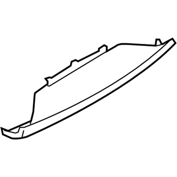 Nissan 85071-7S000 Finisher-Rear Bumper, Center