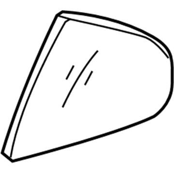 Lexus 68123-30640 Glass, Rear Door Quart