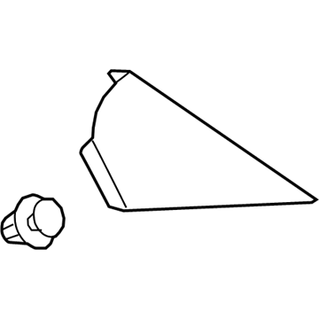 Toyota 62581-F4011 Cover, Quarter PILLA