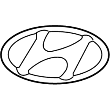Hyundai 86300-3N000 Trunk Lid Emblem