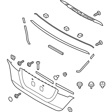 Hyundai 8737D-3N710 Moulding-Back Panel
