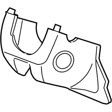 Honda 77360-TP6-A01ZA Cover Assembly, Column (Lower) (Graphite Black)