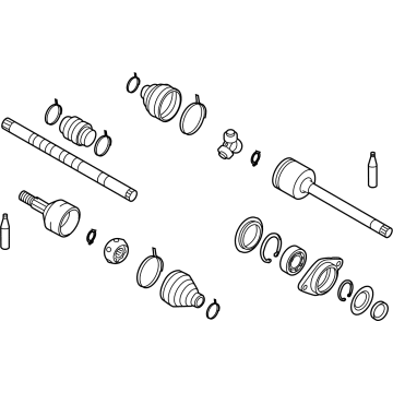 Nissan 39100-1AA0A Shaft Assy-Front Drive