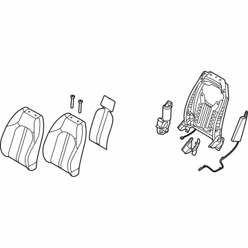 Hyundai 88300-L0030-VSM Back Assembly-FR Seat, LH