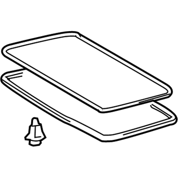 Lexus 63201-60081 Sliding Roof Glass Sub-Assembly