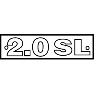 Nissan 84896-ET03A Rear Emblem