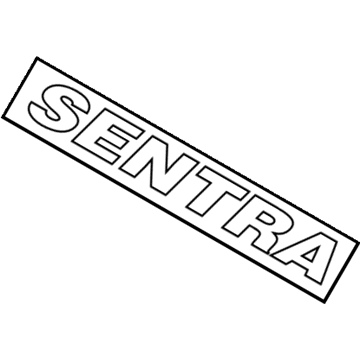 Nissan 84895-ZJ60A Rear Emblem