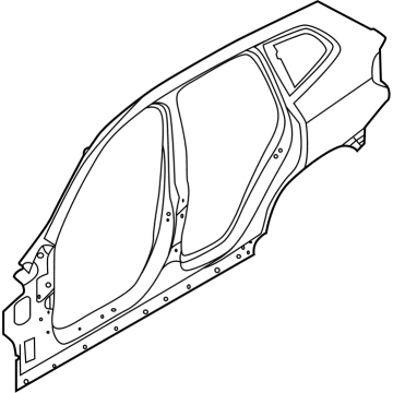 BMW 41-00-7-494-001 Side Frame, Exterior, Left