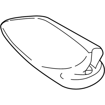 BMW 65-20-9-290-893 Empty Housing For Roof Antenna, Painted