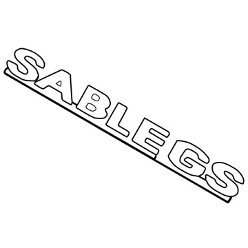 Ford 4F4Z-5442528-AA Nameplate