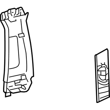 Lexus 62411-30551-A0 GARNISH, Center Pillar